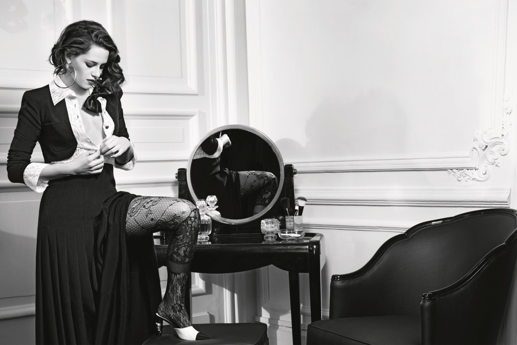 Kristen Stewart for Chanel Paris in Rome ad campaign. Photographs by Karl Lagerfeld.