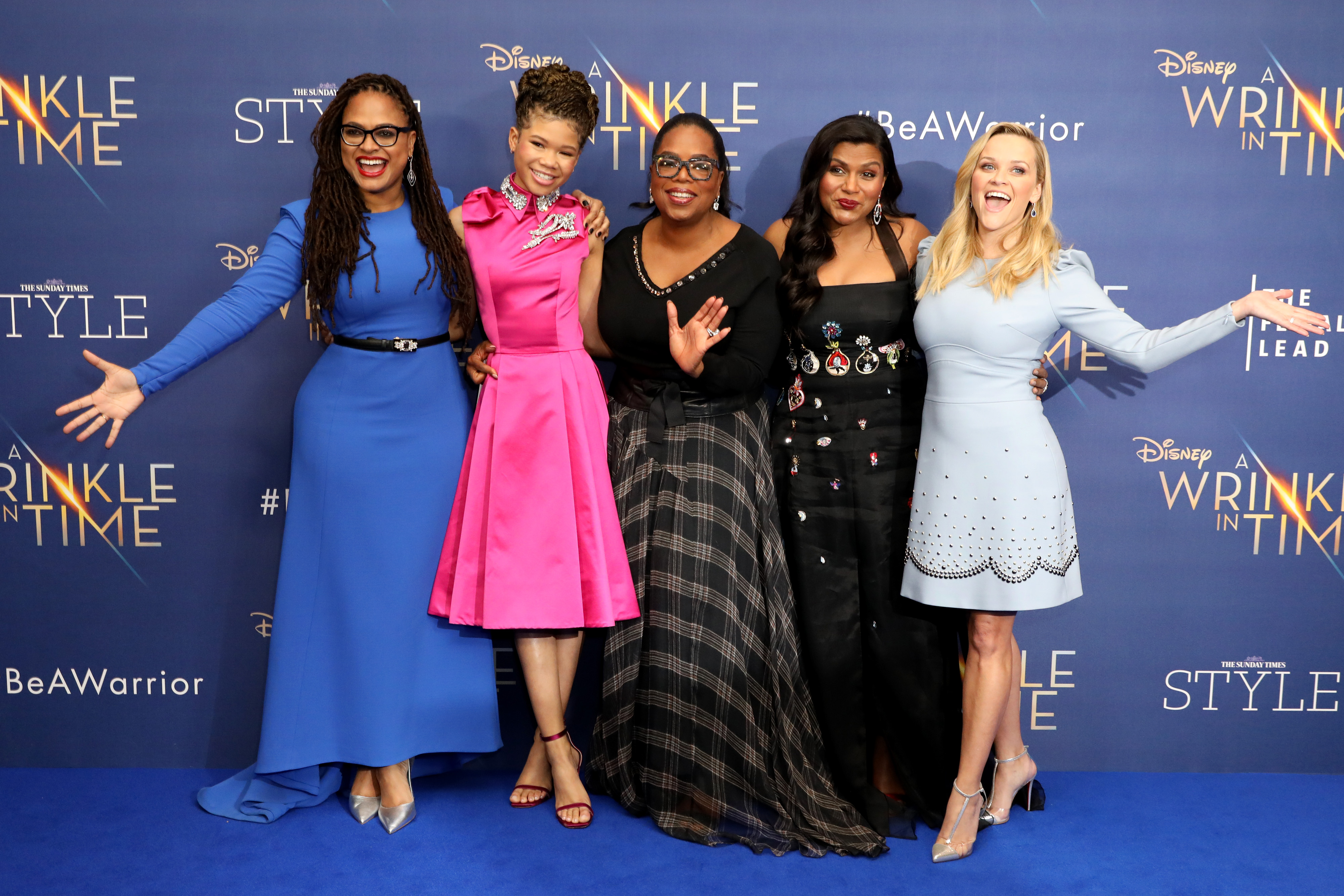 Oprah Winfrey, Reese Witherspoon, Mindy Kaling and Storm Reid Premiere