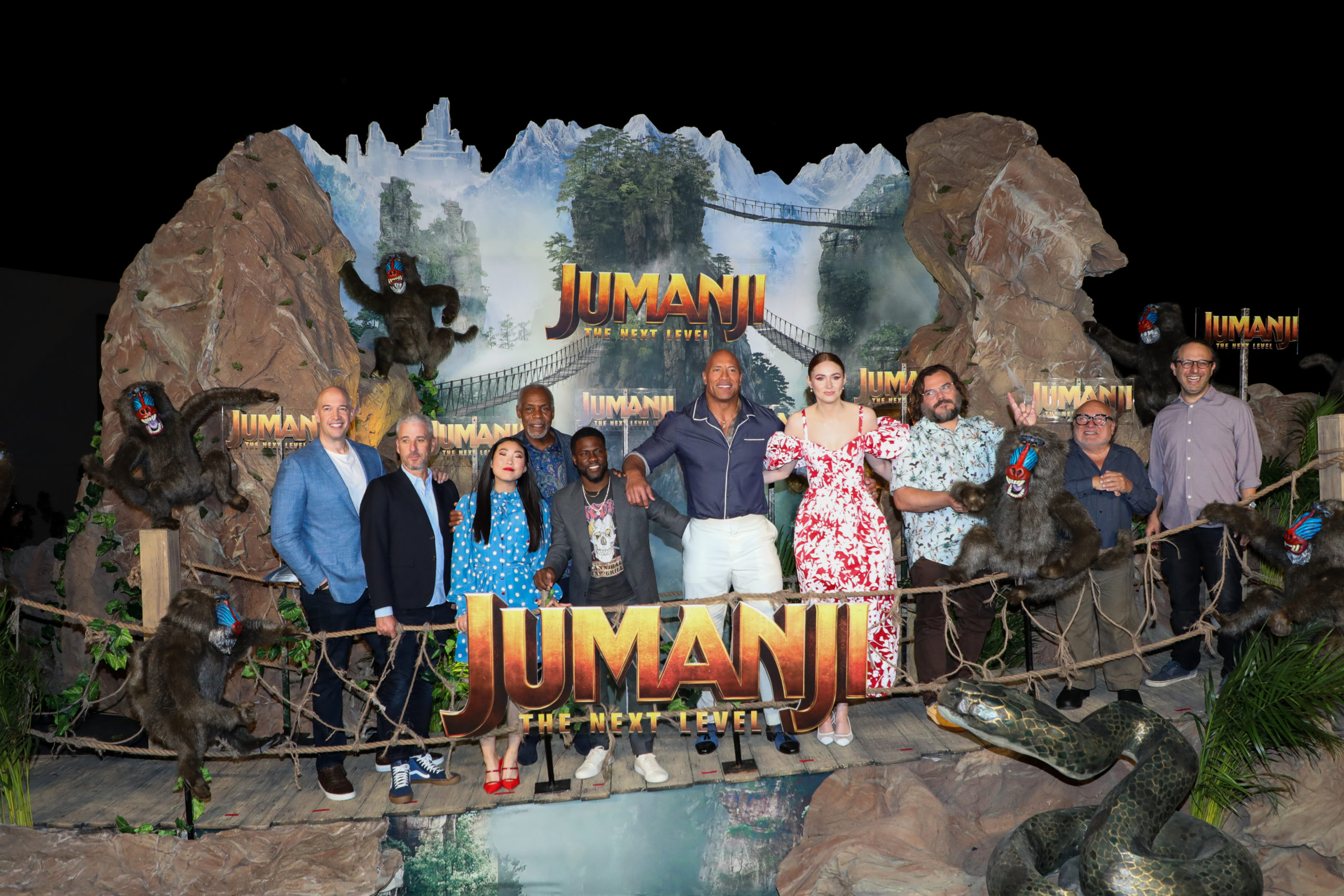 Photo: Jack Black and Thomas William Black attend the Jumanji