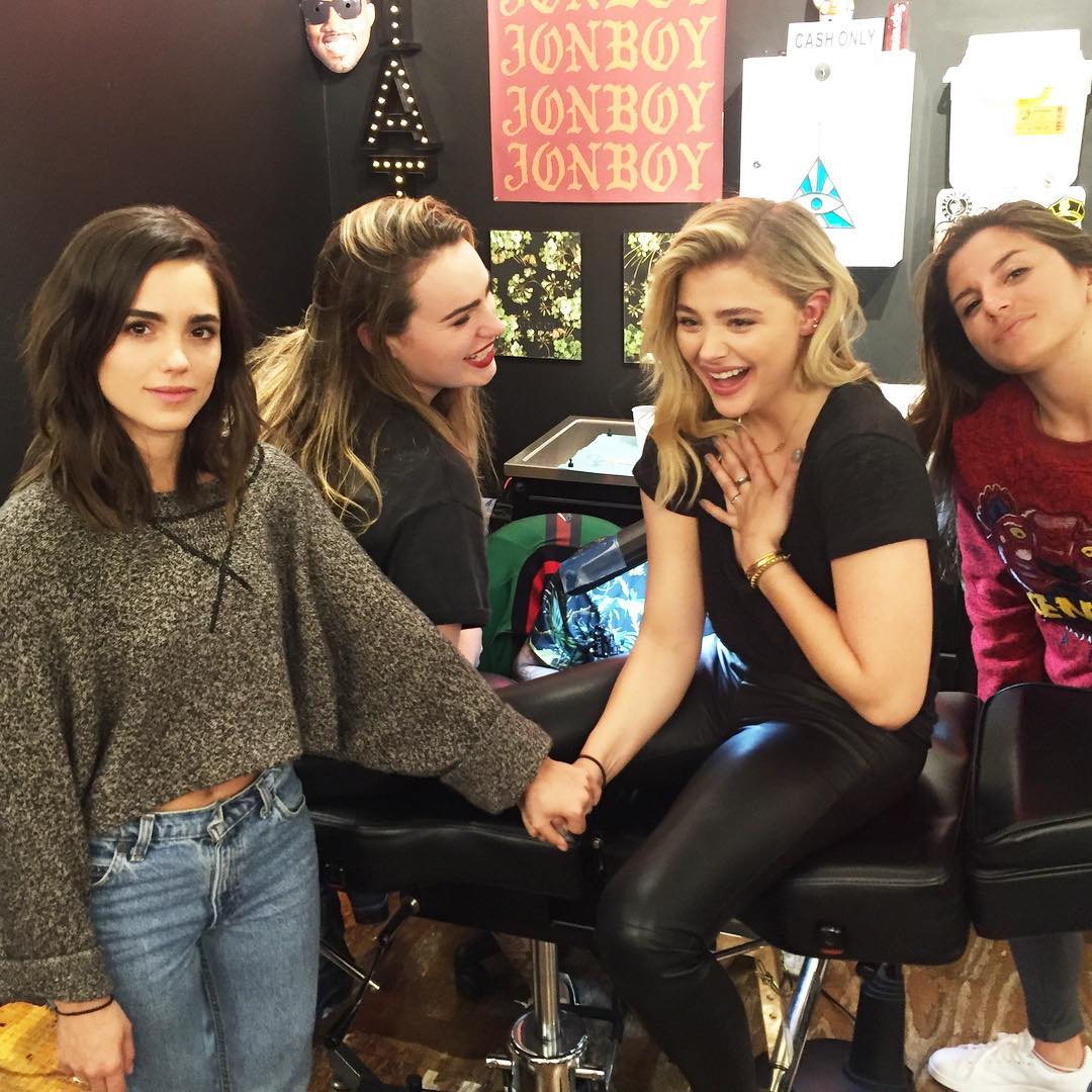 Chloe Grace Moretz & Zoey Deutch Get Tattoos In New York City