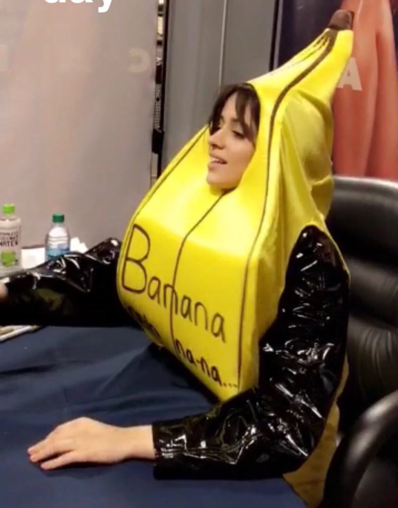 Camila Cabello Dons Banana Suit For Album Signing – BeautifulBallad