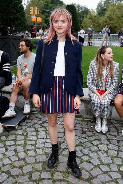 Maisie Williams Attends The Helmut Lang & Thom Browne Shows ...