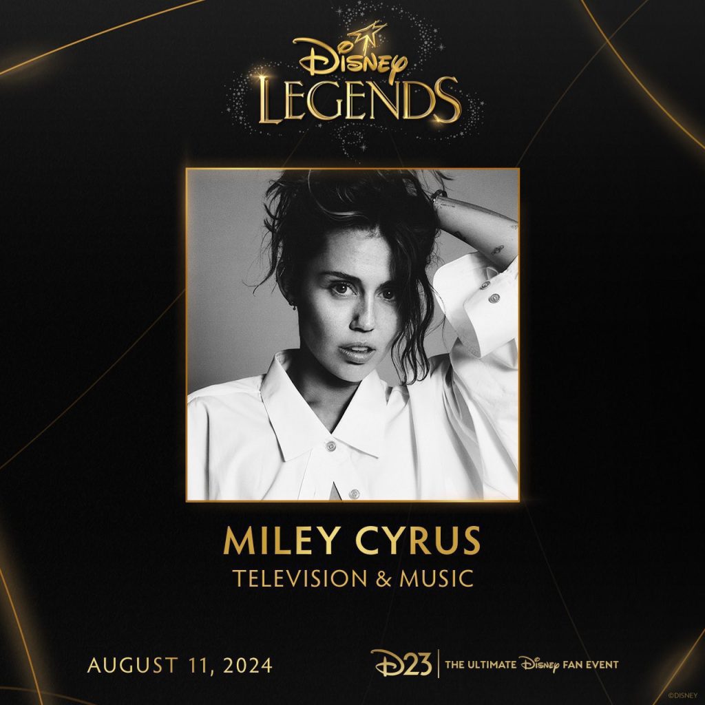 Miley Cyrus To Be Honored At The Disney Legends Awards – Beautifulballad